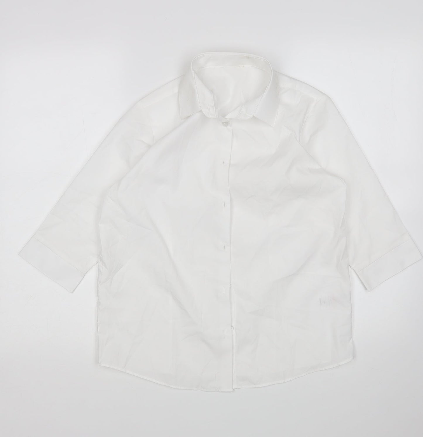 George Boys White   Basic Button-Up Size 13-14 Years