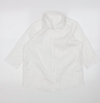 George Boys White   Basic Button-Up Size 13-14 Years