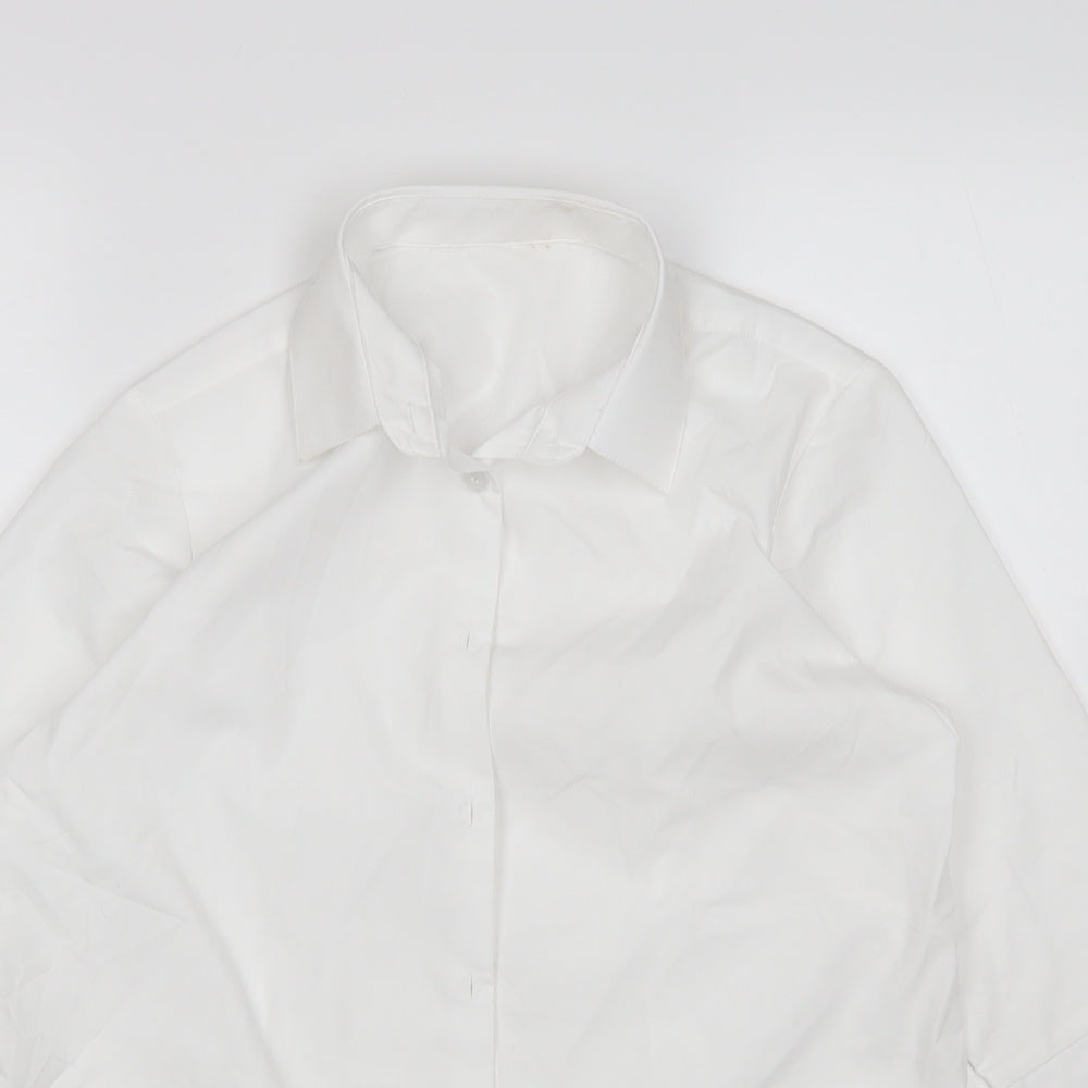 George Boys White   Basic Button-Up Size 13-14 Years