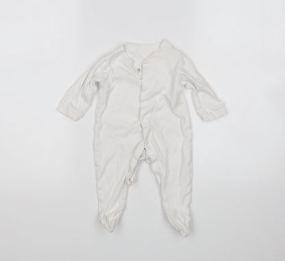 George Baby White   Babygrow One-Piece Size 3-6 Months