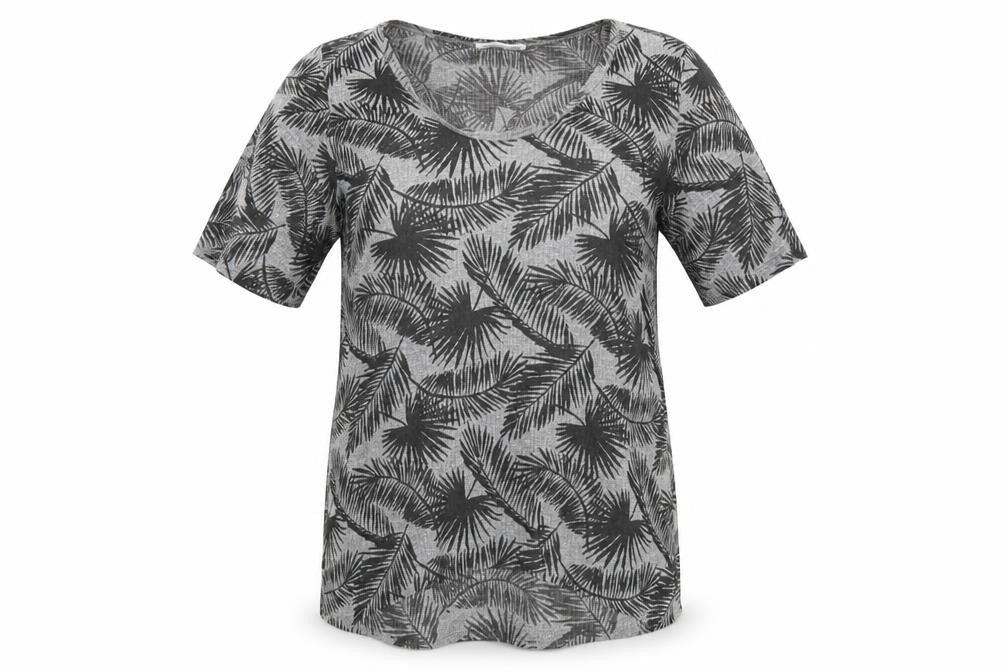 Womens UK Size S Zara Grey Basic T-Shirt