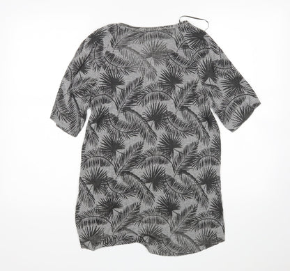 Womens UK Size S Zara Grey Basic T-Shirt