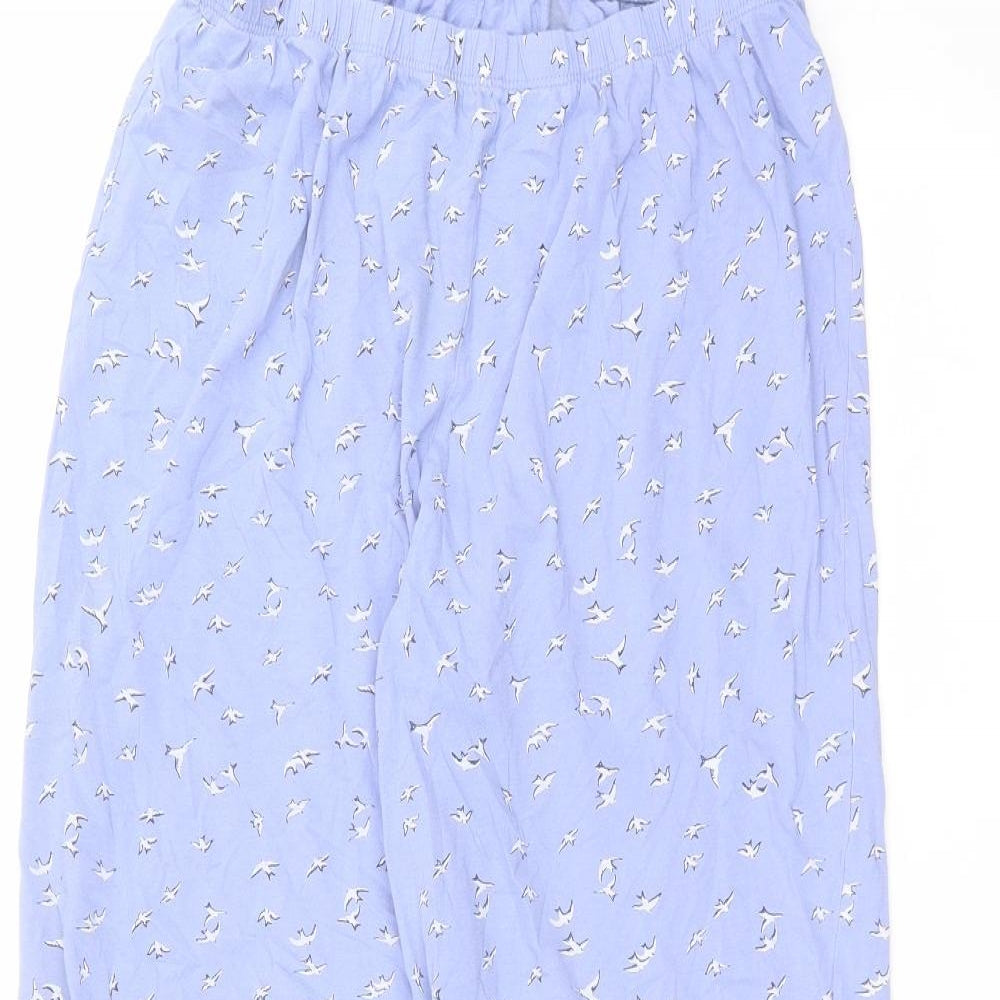 Womens UK Size 12 Marks and Spencer Regular Fit  Blue Trousers
