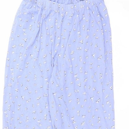 Womens UK Size 12 Marks and Spencer Regular Fit  Blue Trousers