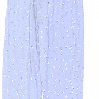 Womens UK Size 12 Marks and Spencer Regular Fit  Blue Trousers