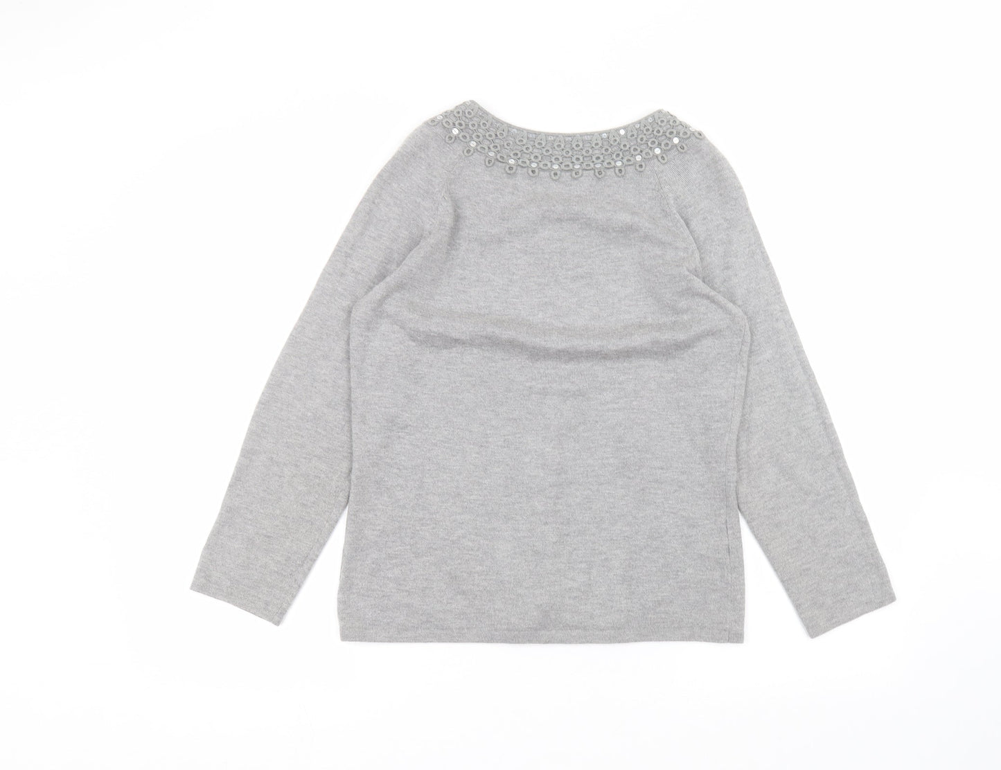 Country Club Womens Grey   Cardigan Jumper Size S