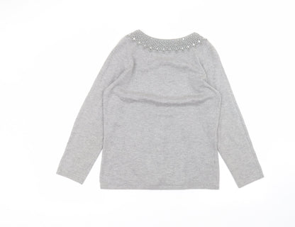Country Club Womens Grey   Cardigan Jumper Size S