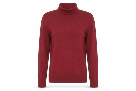 Front view of Atmosphere women’s red basic t-shirt, size UK 12