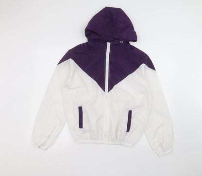 Womens UK Size XL Preworn White Rain Coat