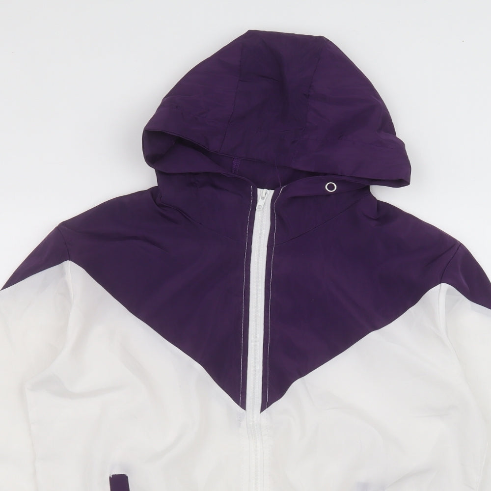Womens UK Size XL Preworn White Rain Coat