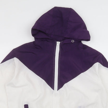 Womens UK Size XL Preworn White Rain Coat