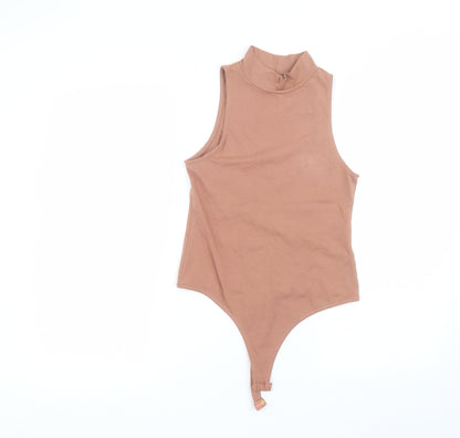 ASOS Womens Brown   Bodysuit One-Piece Size 10