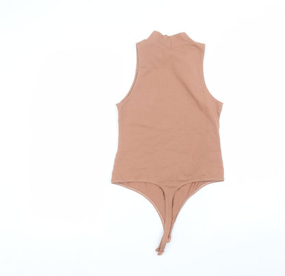 ASOS Womens Brown   Bodysuit One-Piece Size 10