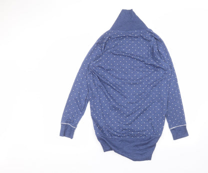la marquise Womens Blue Polka Dot  Cardigan Jumper Size S