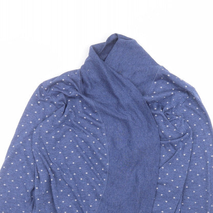 la marquise Womens Blue Polka Dot  Cardigan Jumper Size S