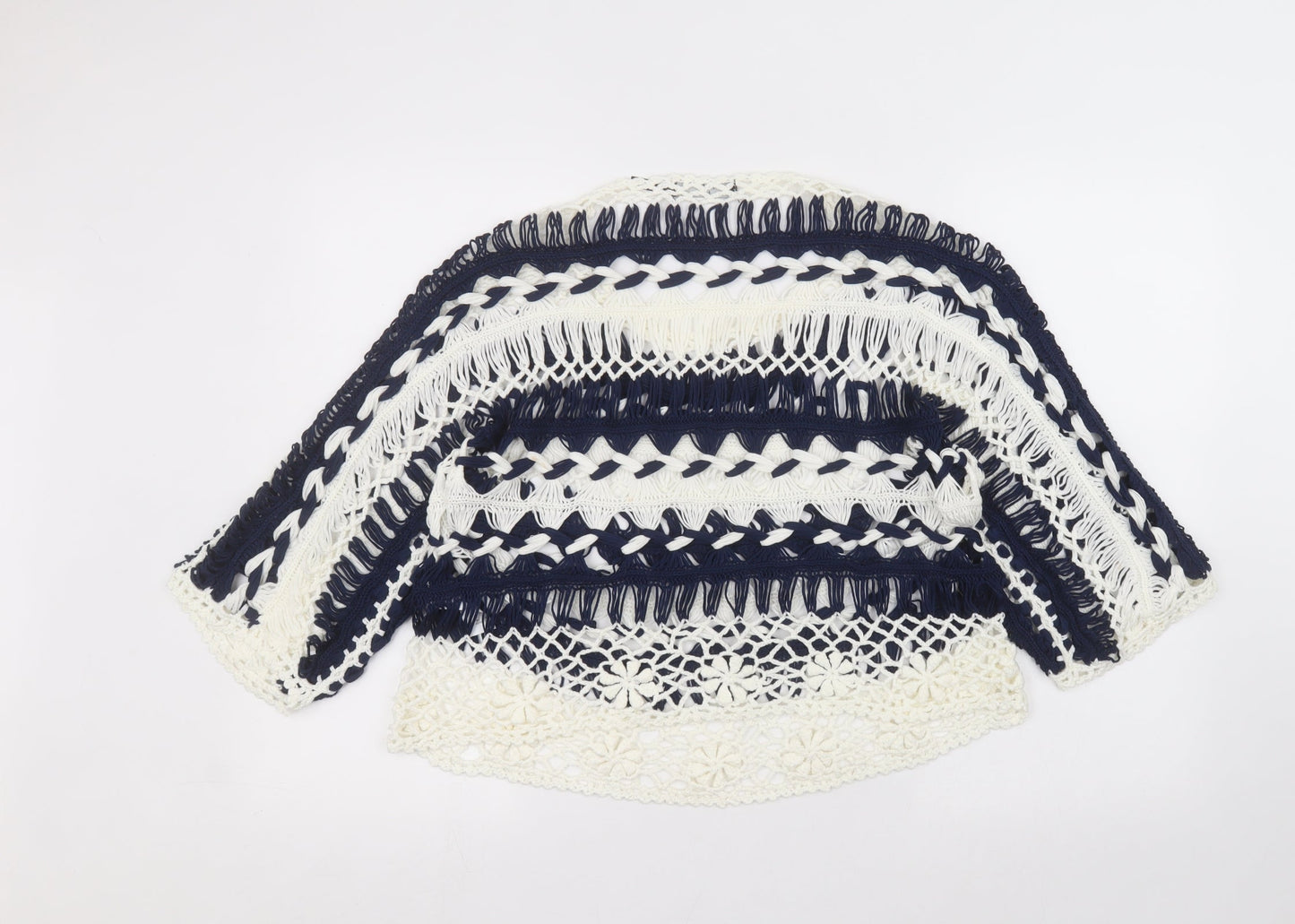 Joanna Hope Womens White Striped  Pullover Jumper Size 16