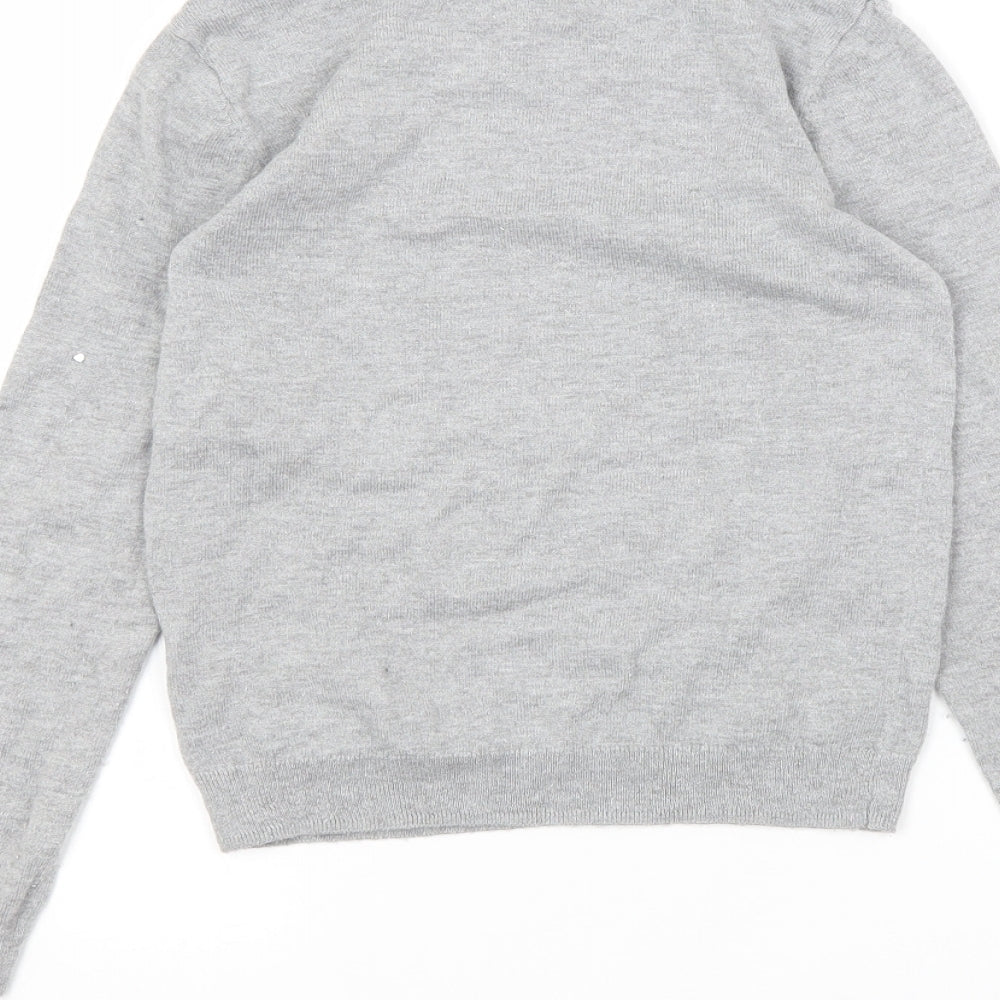 H&M Girls Grey   Pullover Jumper Size 7-8 Years