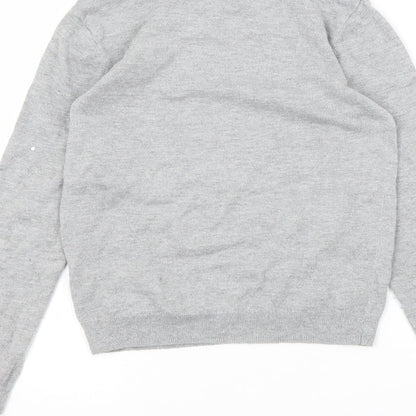 H&M Girls Grey   Pullover Jumper Size 7-8 Years
