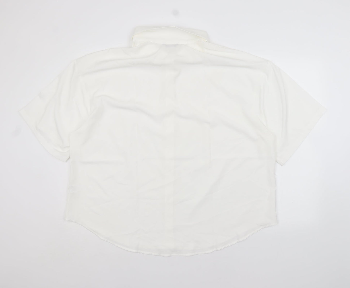 SheIn Womens White   Basic Button-Up Size 3XL