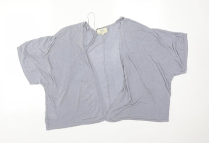 Womens UK Size L Papaya Grey Cardigan Jumper