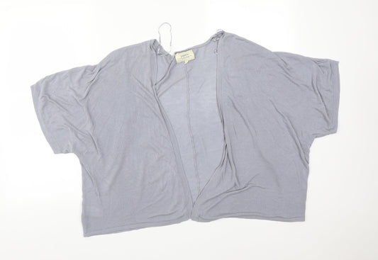 Womens UK Size L Papaya Grey Cardigan Jumper