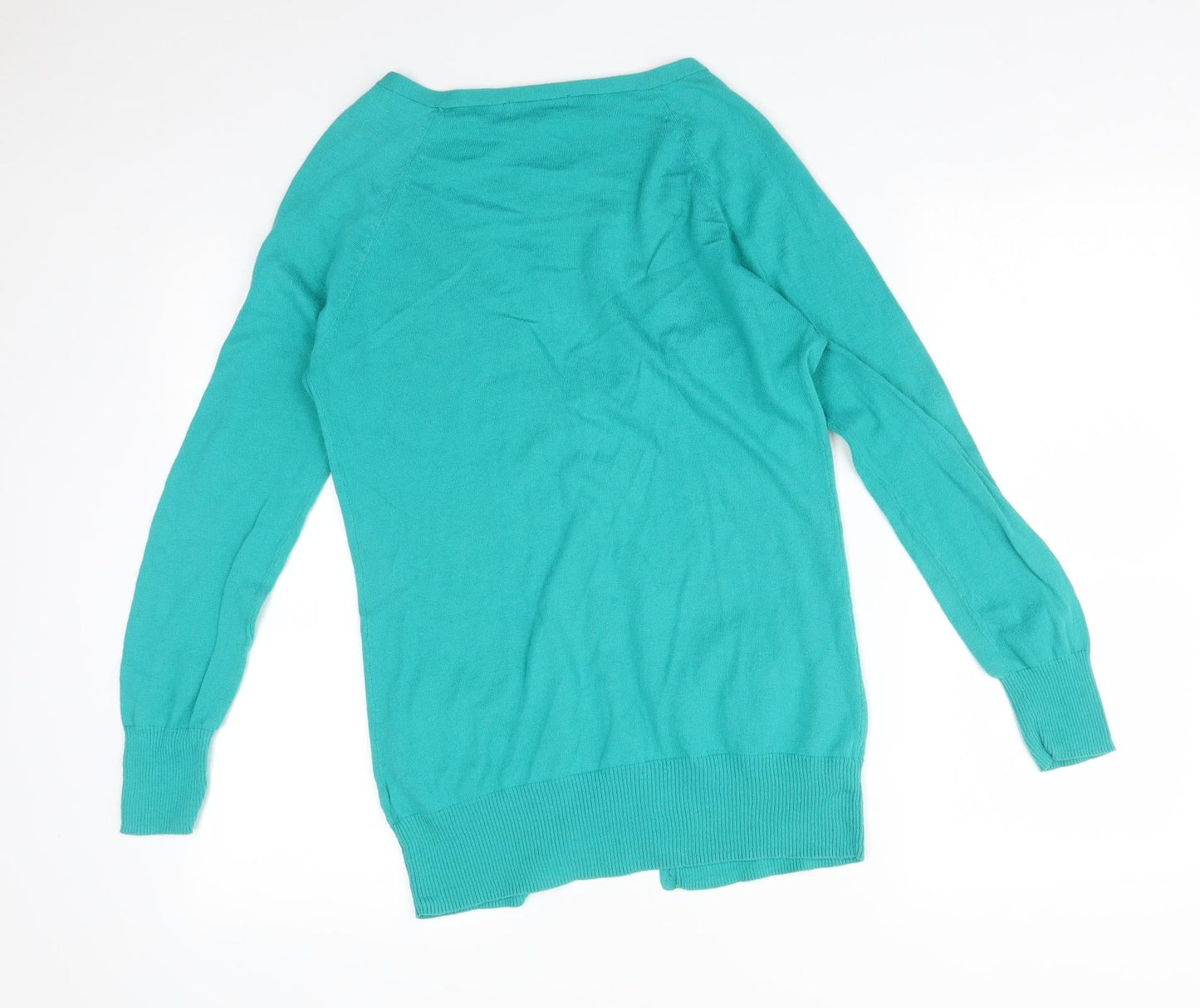 Womens UK Size 12 South Green Cardigan Jumper