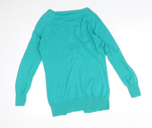 Womens UK Size 12 South Green Cardigan Jumper