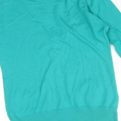 Womens UK Size 12 South Green Cardigan Jumper