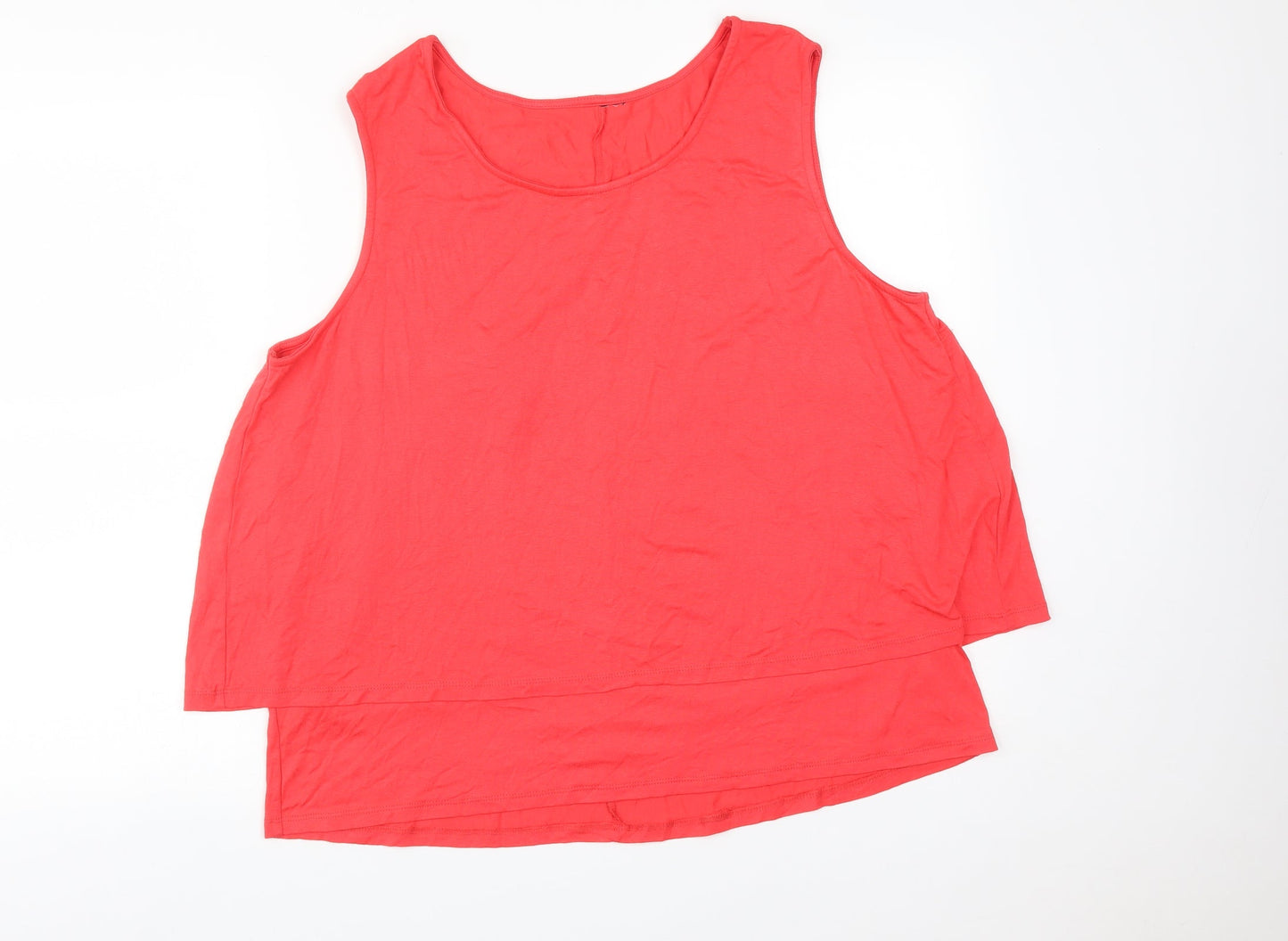 Womens UK Size 22 INTUITION Pink Basic T-Shirt