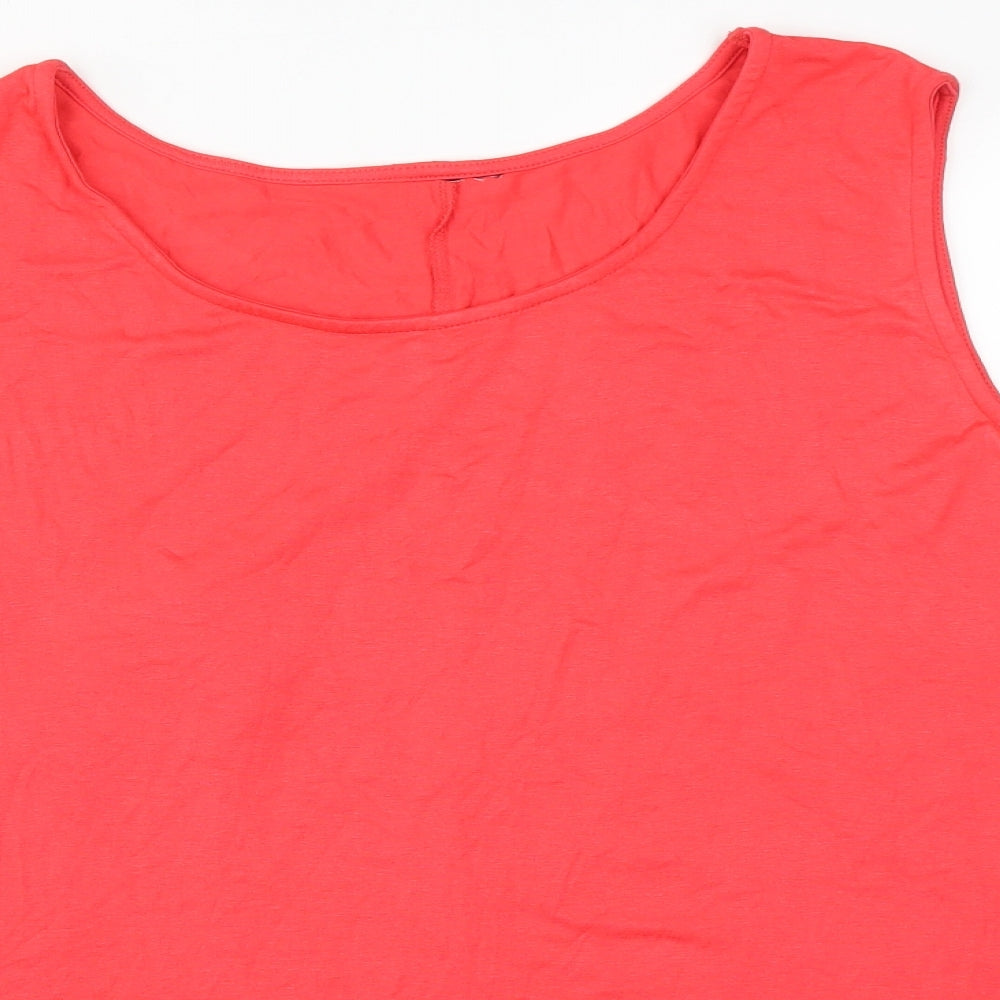 Womens UK Size 22 INTUITION Pink Basic T-Shirt