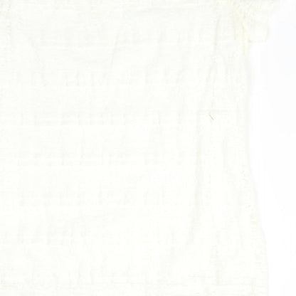 Womens UK Size 14 Preworn White Basic T-Shirt