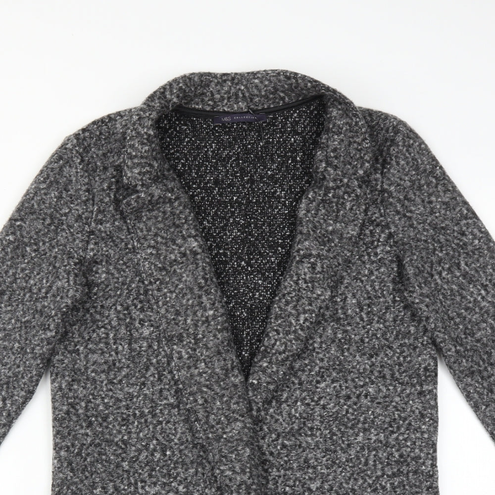 Womens UK Size 8 M&S Grey Trench Coat