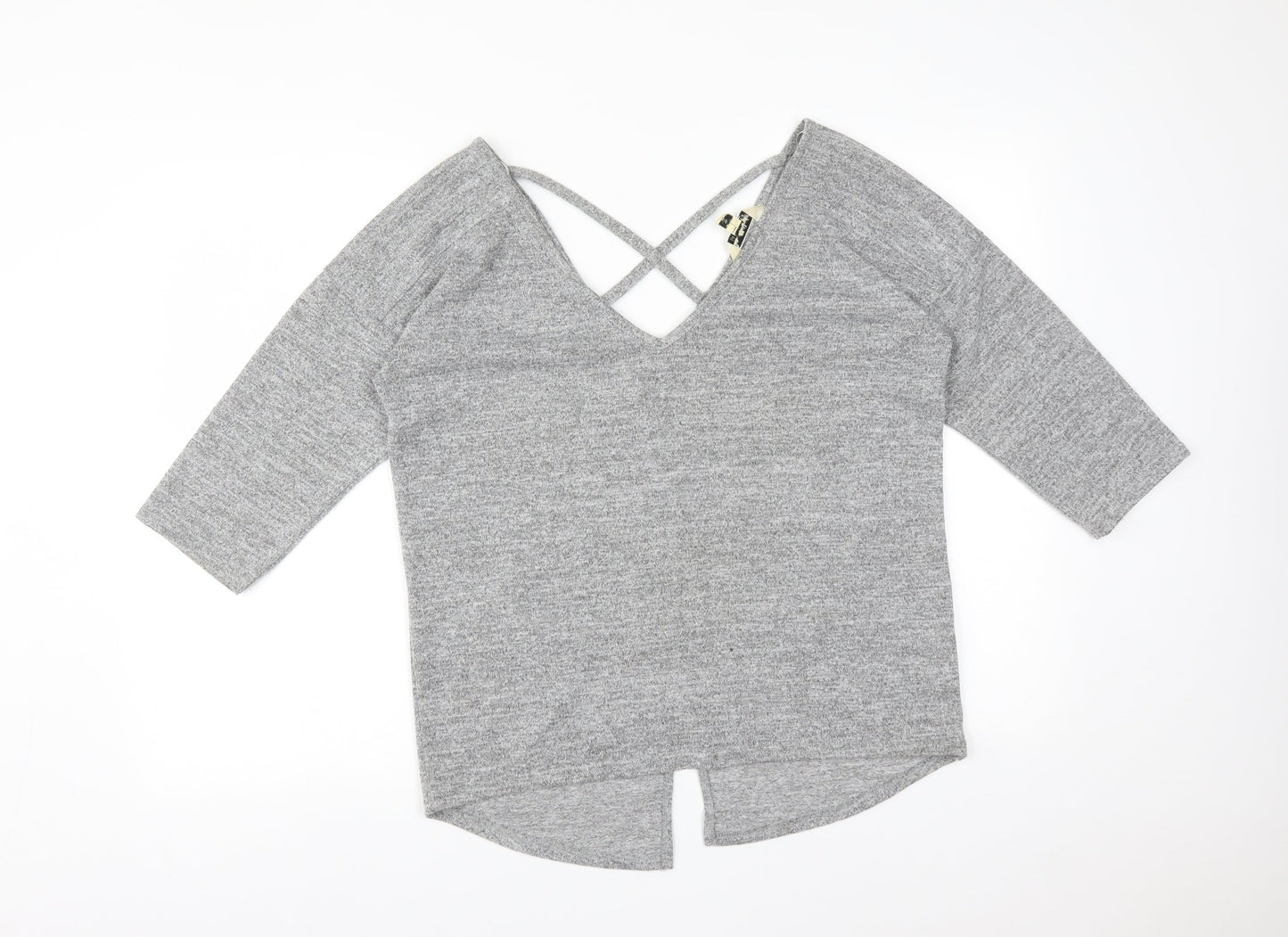 Miss Selfridge Womens Grey   Basic T-Shirt Size 10