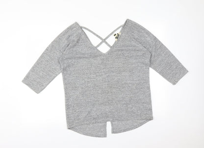 Miss Selfridge Womens Grey   Basic T-Shirt Size 10