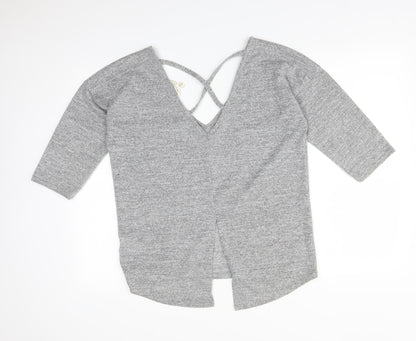 Miss Selfridge Womens Grey   Basic T-Shirt Size 10