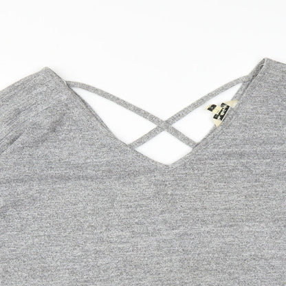 Miss Selfridge Womens Grey   Basic T-Shirt Size 10