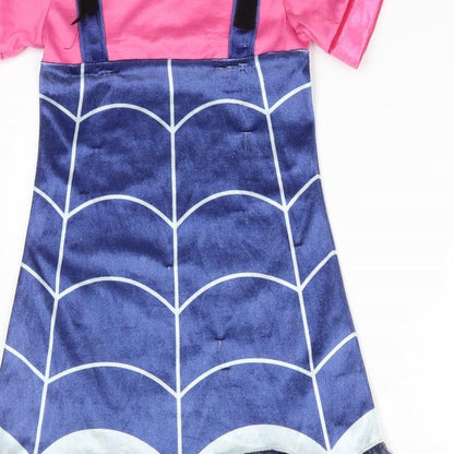 TONG Girls Multicoloured Striped  A-Line  Size 7 Years  - FANCY DRESS