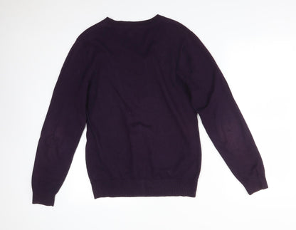 VINTAGE GARMENT Mens Purple   Pullover Sweatshirt Size S