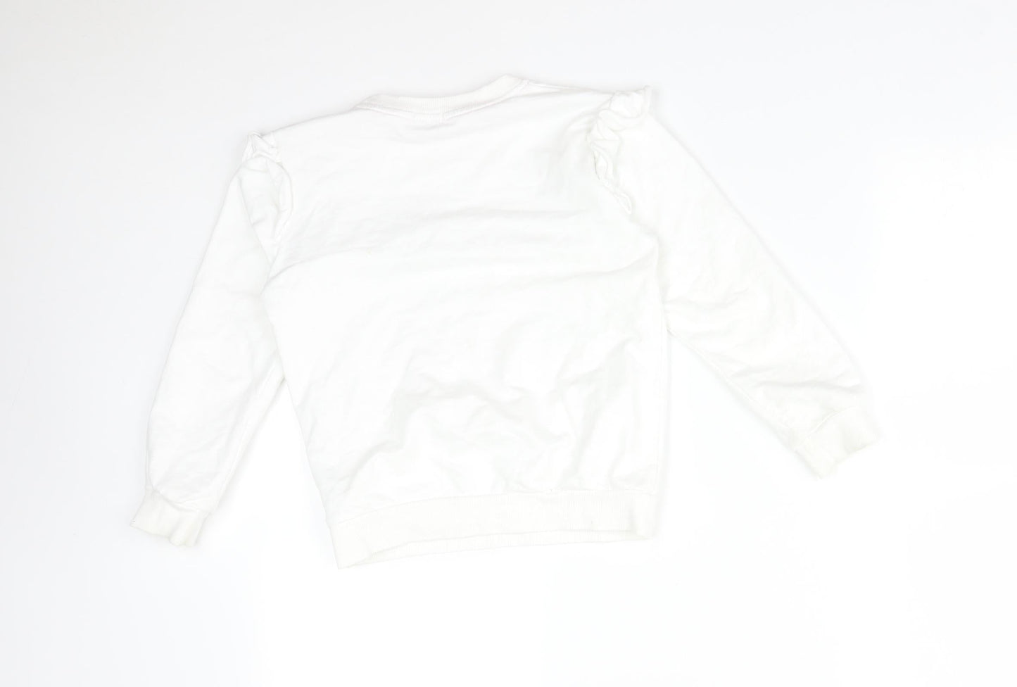 LILLE MINDS Girls White   Pullover Sweatshirt Size 8-9 Years  - UNICORN