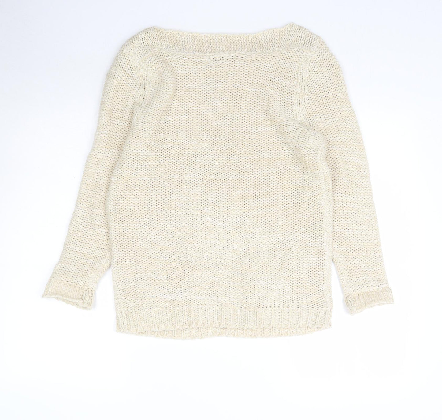 Urban Revival Womens Beige  Knit Pullover Jumper Size M