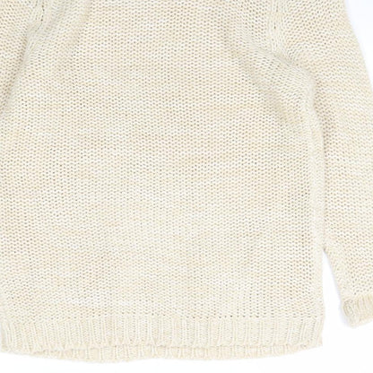 Urban Revival Womens Beige  Knit Pullover Jumper Size M