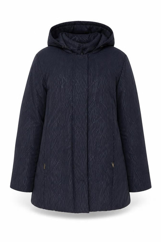 Front view of River Oak women’s blue jacket, size L