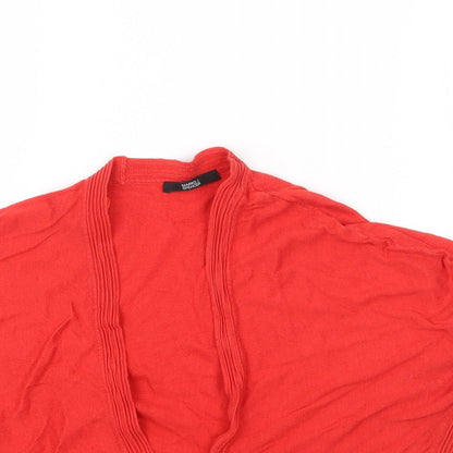 Womens UK Size 14 Marks and Spencer Red Cardigan Jumper