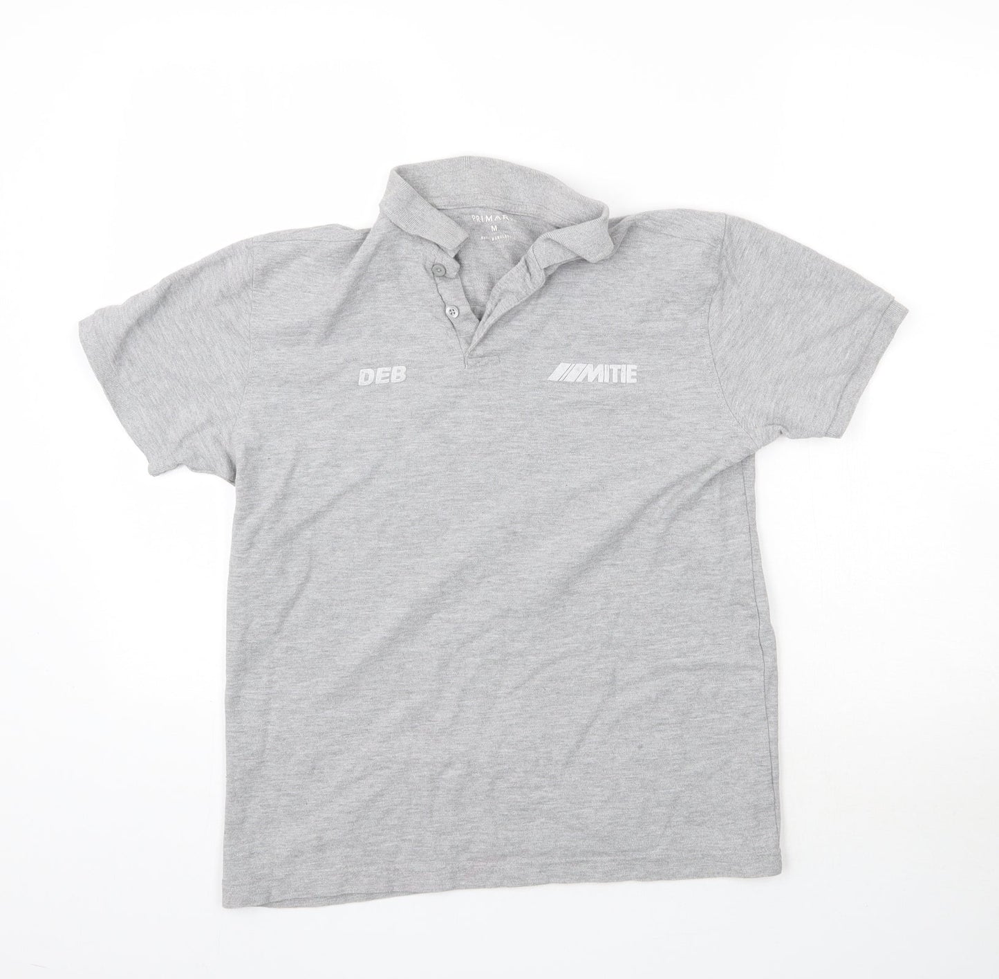 Primark Mens Grey    Polo Size M