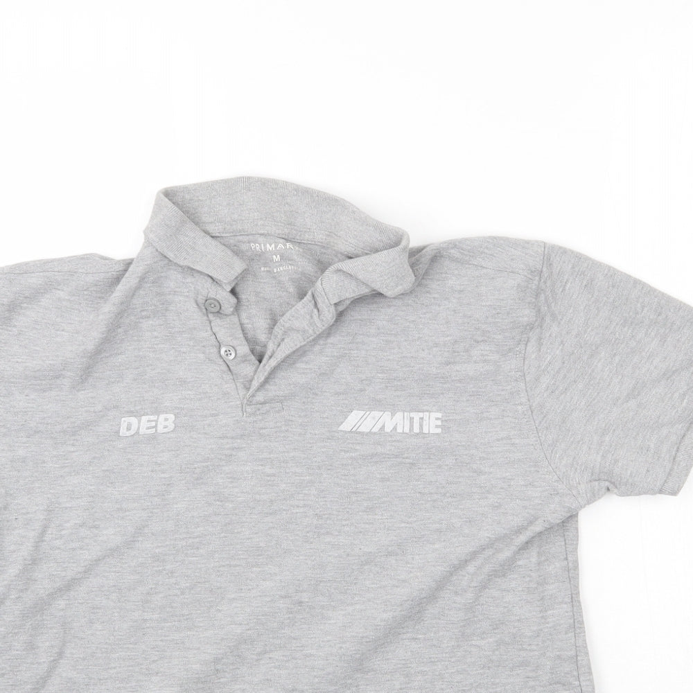 Primark Mens Grey    Polo Size M