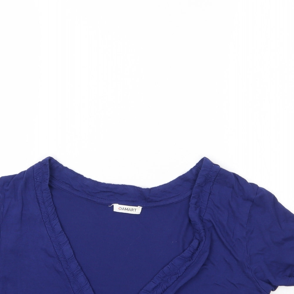 Damart Womens Blue   Cardigan Jumper Size 14