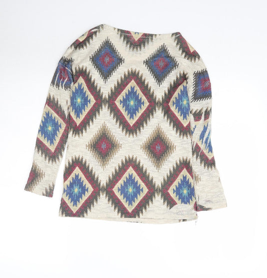 Womens UK Size S Ginger G Multicoloured Basic Blouse
