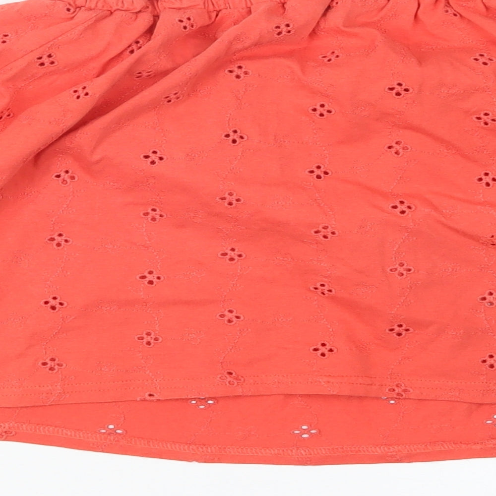 Womens UK Size 12 New Look Pink Cropped T-Shirt