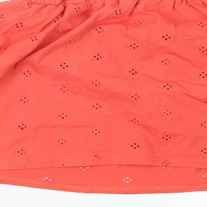 Womens UK Size 12 New Look Pink Cropped T-Shirt