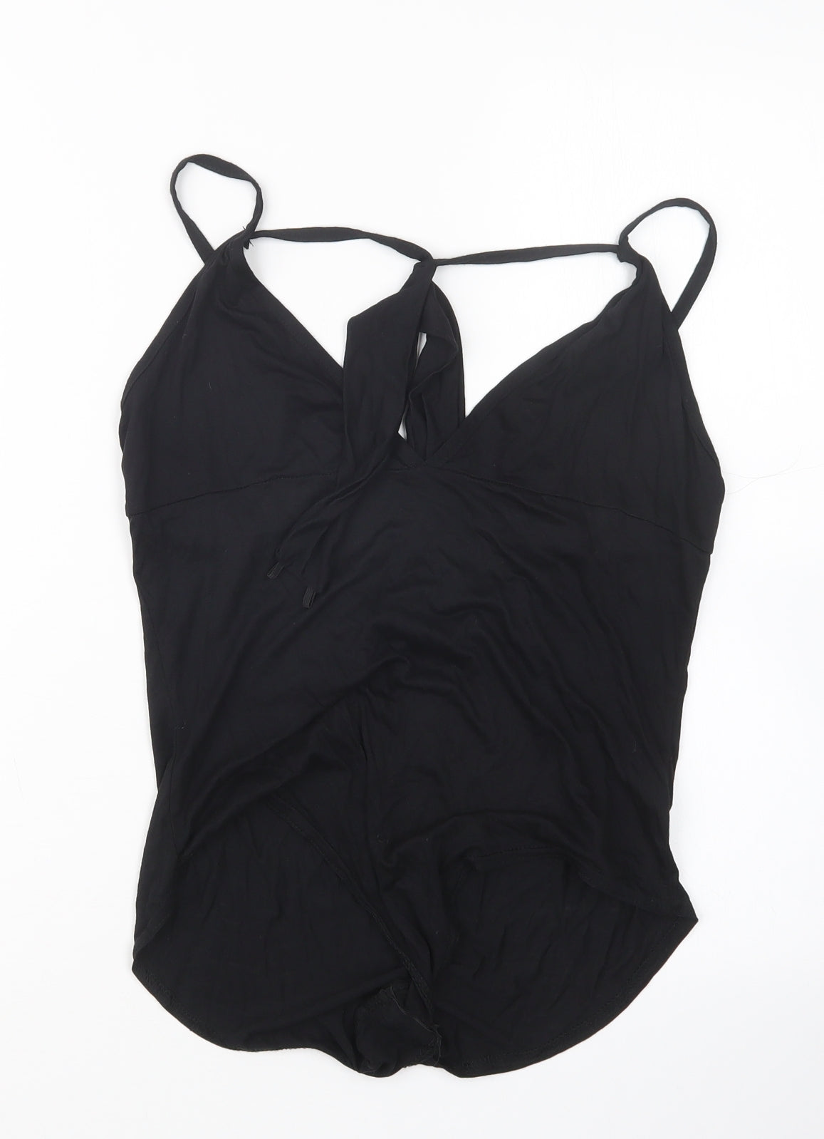 Boohoo Womens Black   Bodysuit One-Piece Size 12
